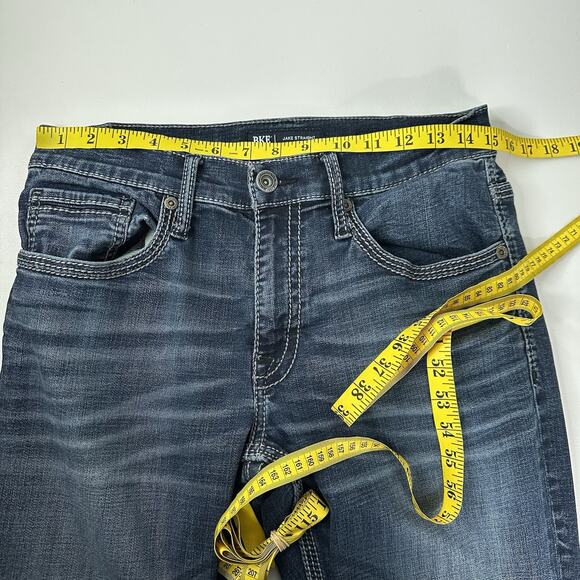 Buckle BKE Jeans Mens 30 Blue Jake Straight Stretch Thick Stitch - Picture 10 of 14